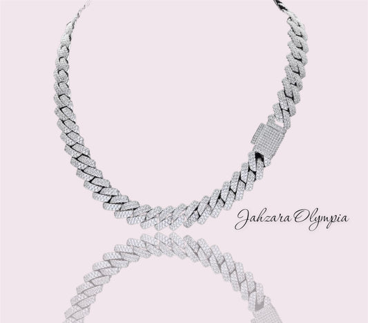 “Flashy Cuban” Necklace(Silver)